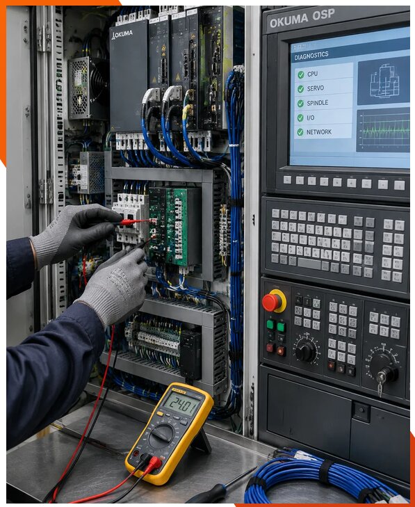 Ремонт систем ЧПУ Okuma OSP в Челябинске